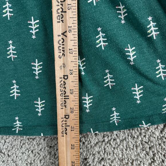 Cat & Jack Dress Girls 5T Green White Short Sleeve Tiered Cotton Blend READ - Picture 9 of 12